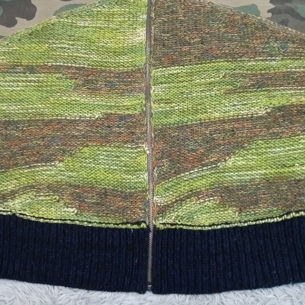 Free People Green and Orange Camouflage Cardigan - Picture 8 of 10